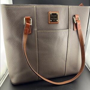 Dooney & Bourke Brown Leather Tote Bag